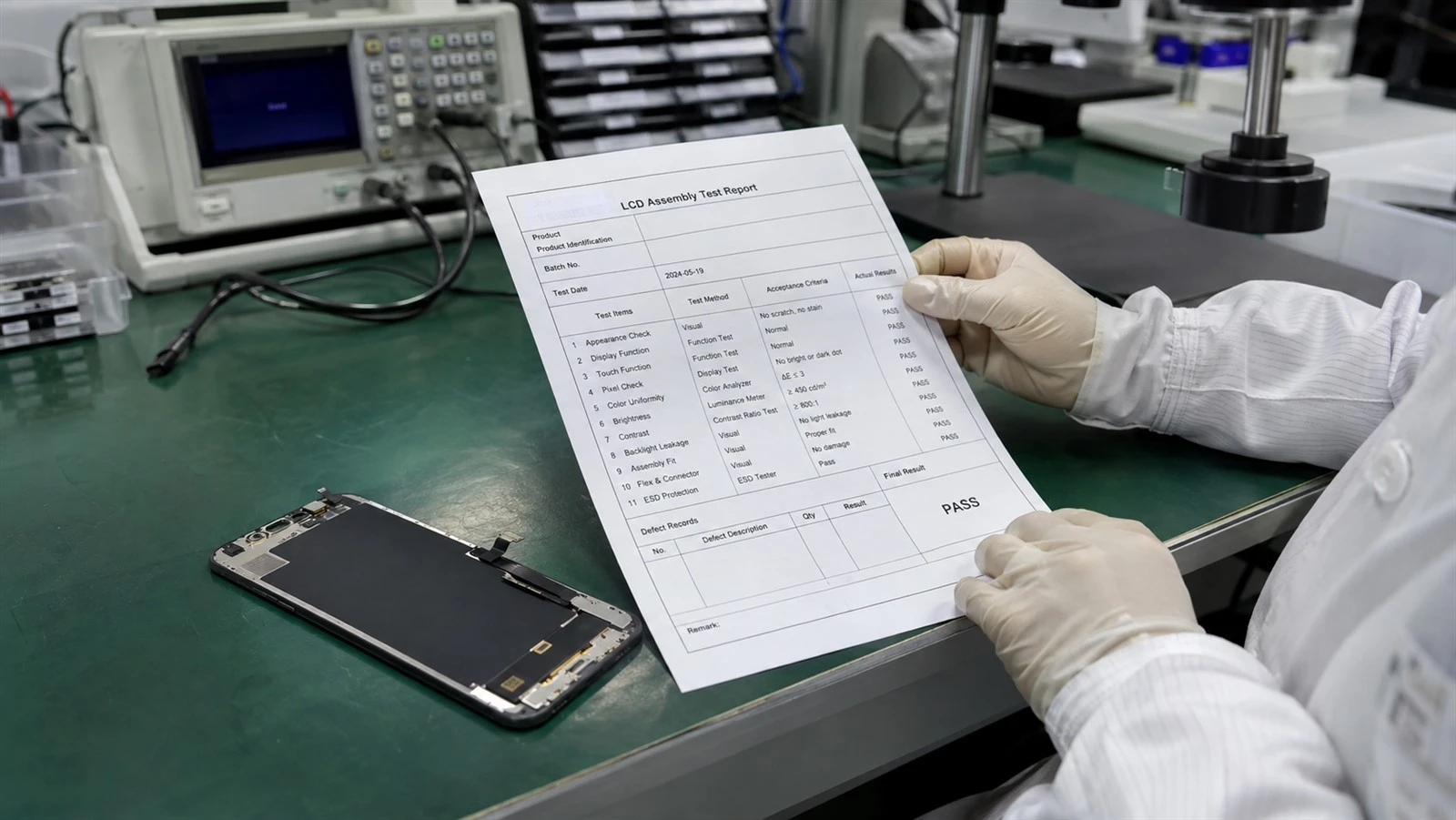 iPhone LCD test report and quality inspection iPhone LCD test report and quality inspection